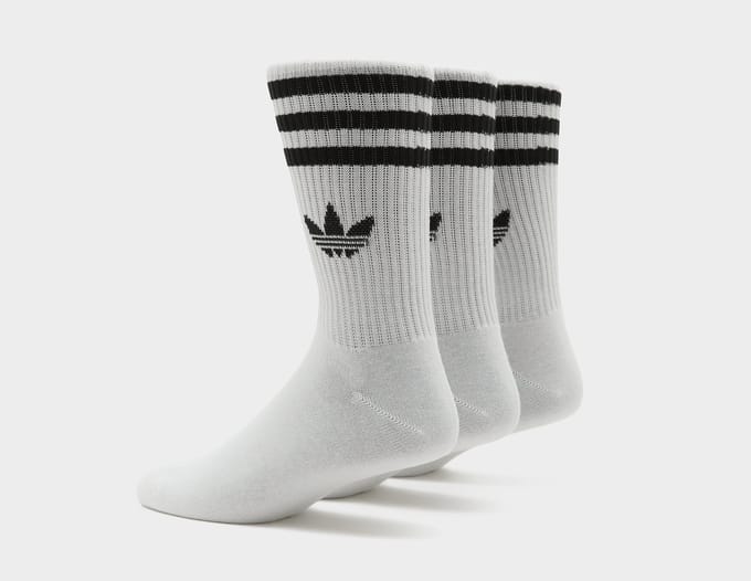 Adidas Mid Cut Crew 3 Pack Sokken Unisex - Wit - Maat 37-39