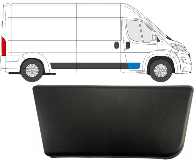 Voordeur sierlijst voor Opel Movano 2021- / Rechts