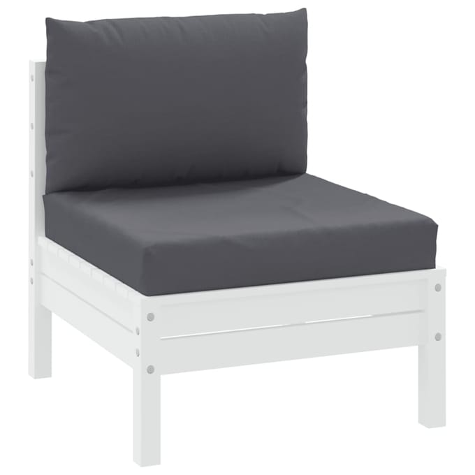 vidaXL Palletkussens 2 st stof antraciet