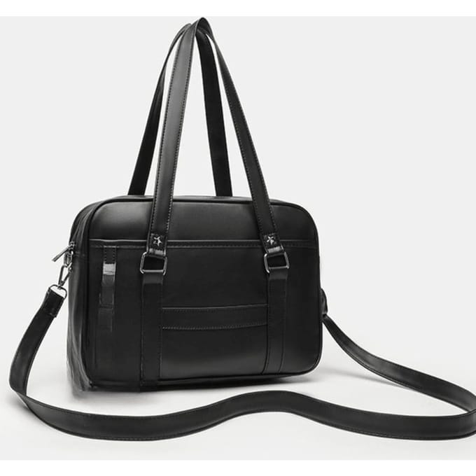 Sac Uniforme Sac à Bandoulière Sac Oblique pour Femmes Sac de Trajet Sac à Main Simple Black, multicolore