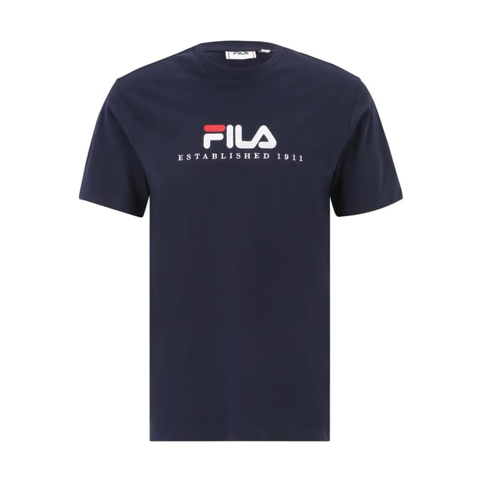 Fila T-shirt Heren - Donkerblauw - Polyester - Maat M