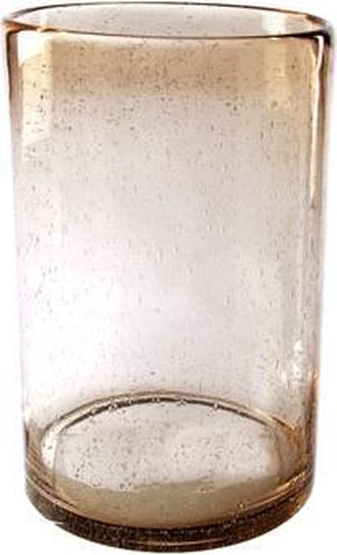 Windlicht Bruin Cilindrisch Glas 18x18xh27