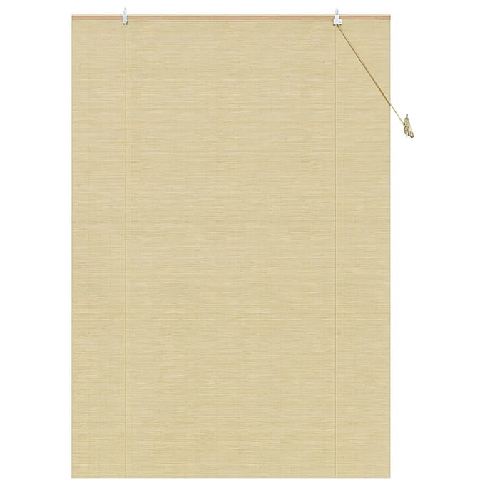 vidaXL - Rolgordijn - Naturel - 130 - x - 220 - cm - Bamboe