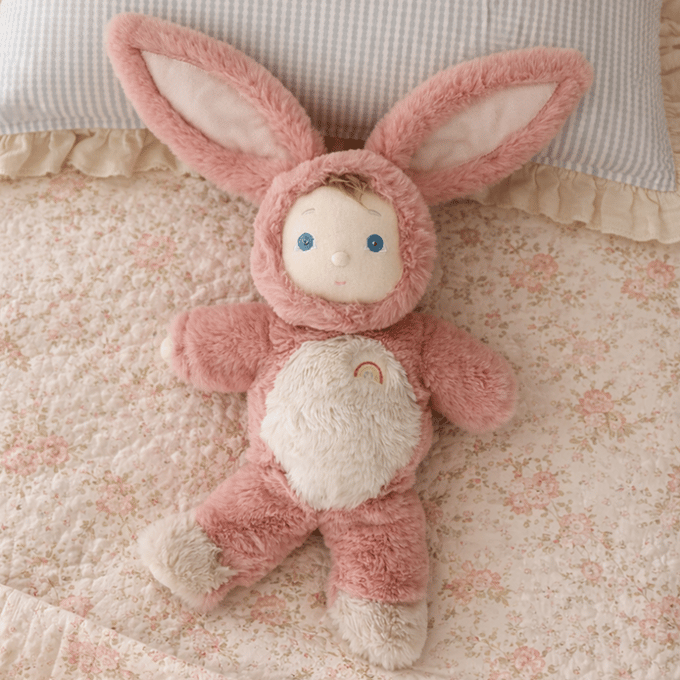 Olli Ella Cozy Day Dinkum Bunny Pinkie