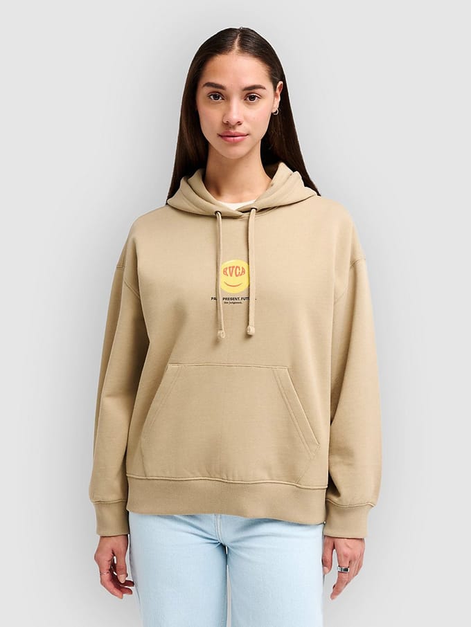 RVCA Smiley Hoodie bruin