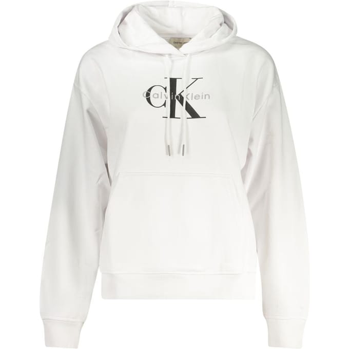 Calvin Klein Bianco Katoenen Dames Sweatshirt