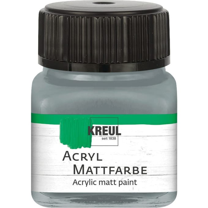 KREUL acryl matte verf, 20 ml - Blauwgrijs