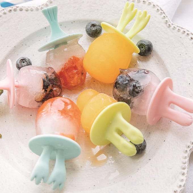 6 Trous Animaux Créatifs Machine à Glace Moule à Popsicle en Silicone de Qualité Alimentaire Moule à Glace en Silicone vert