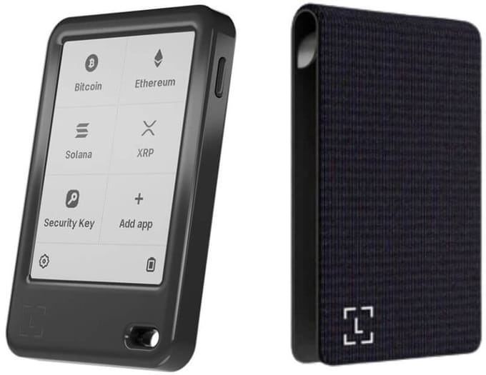 Ledger Nano Gen 5 + Magnet Folio Party Aubergine - Voordeelbundel - Hardware Wallet set - Magnetische case