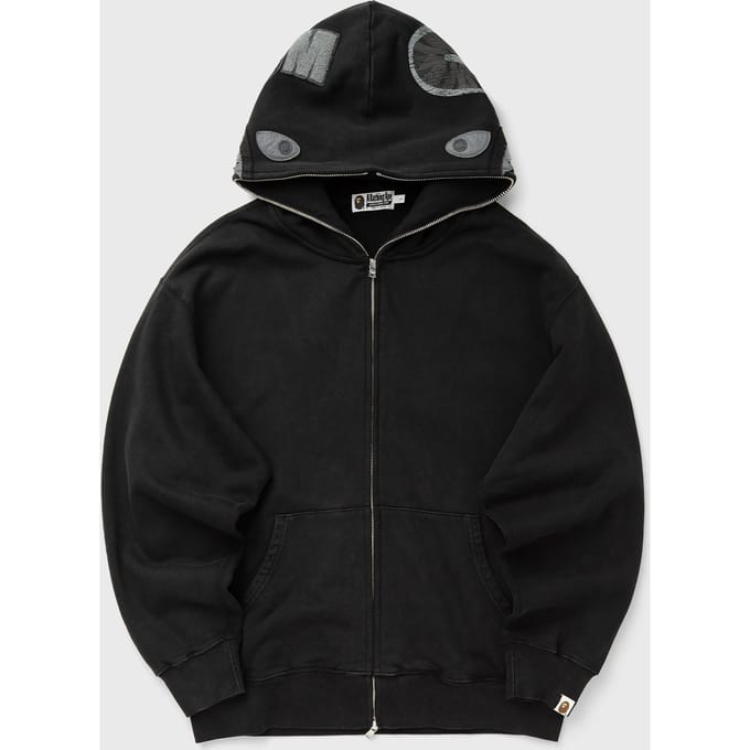 GARMENT DYE SHARK RELAXED FIT FULL ZIP HOODIE