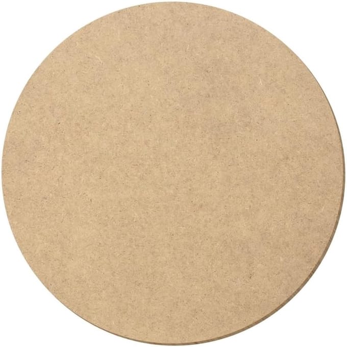 MDF houten schijf cirkels 3-50cm - onbehandelde knutselschijven, gelaserd