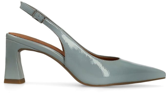 No Stress - Dames - Blauwe lak slingbacks - Maat 41