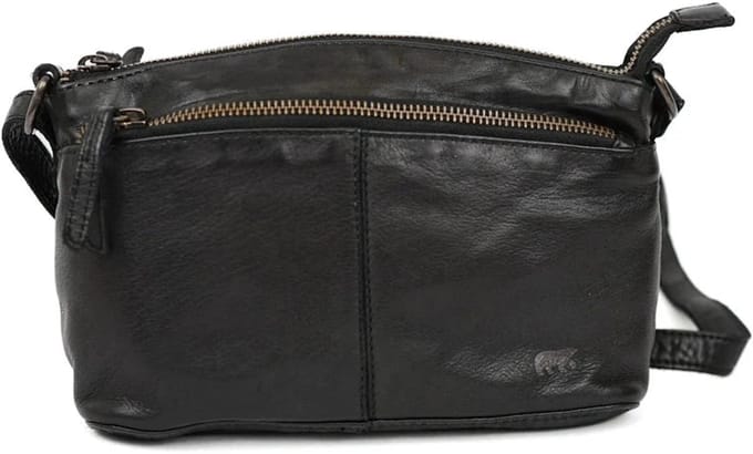 Bear Design Daniëlle Leren Schoudertas / Crossbodytas - Zwart