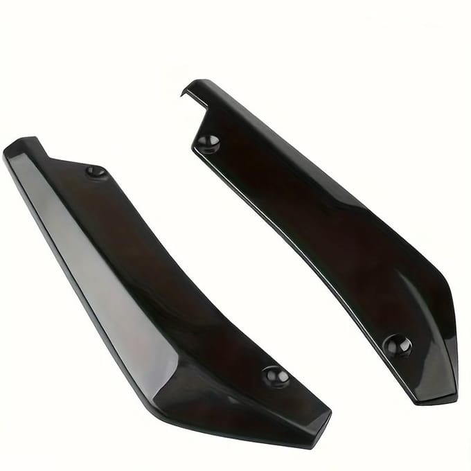 Tweedelige Universele Auto Bumper Lip Diffuser Split Spoiler Schraper Beschermer, Achterhoek Achterspoiler Modificatie gray