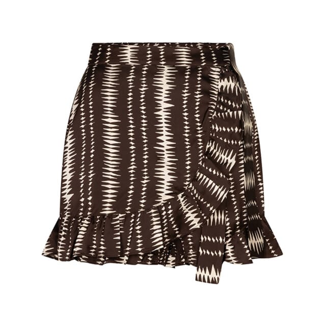 Lofty Manner Broek Short Jazzy Rf31 1 214 Brown Stripe Print Dames Maat - S