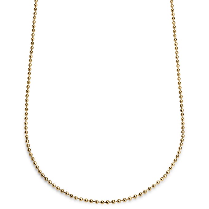 Essentials | 3 mm Goudkleurige Ketting met Bolletjes Schakels