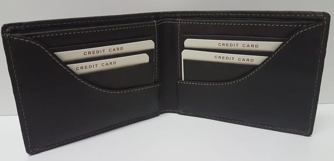 Bloomsbury Billfold - Portemonnee - Laag Model - Zonder Kleingeld - Donkerbruin