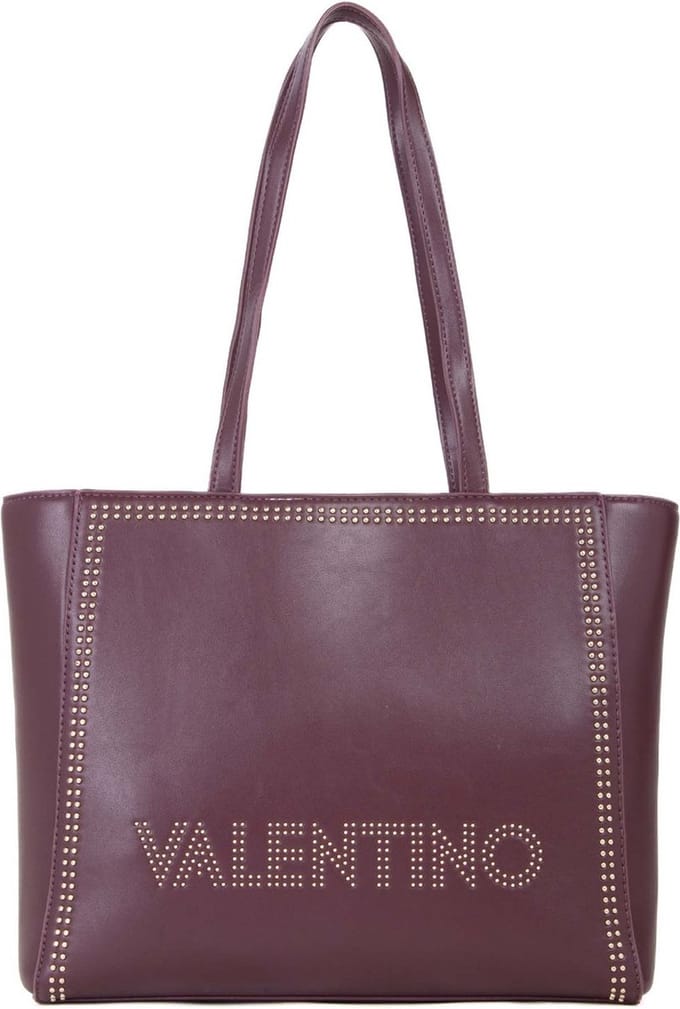 VALENTINO schoudertas Shine Re Shopping Bag Vino wijnrood