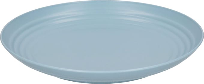 Plasticforte Rond bord/camping bord - D25 cm - ijsblauw - kunststof