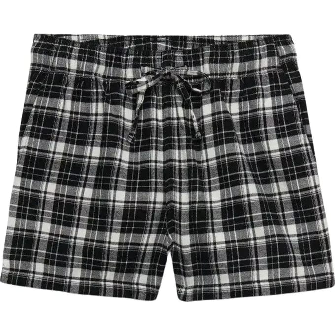 Katoenen geruite elastische short voor vrouwen Superdry