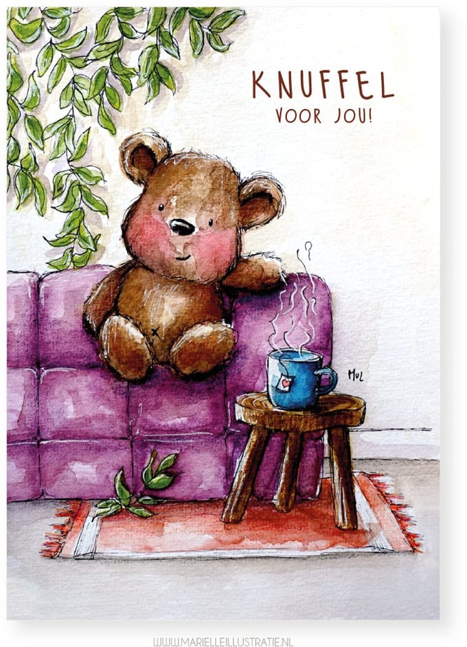 380 Knuffel voor jou!,10x15cm