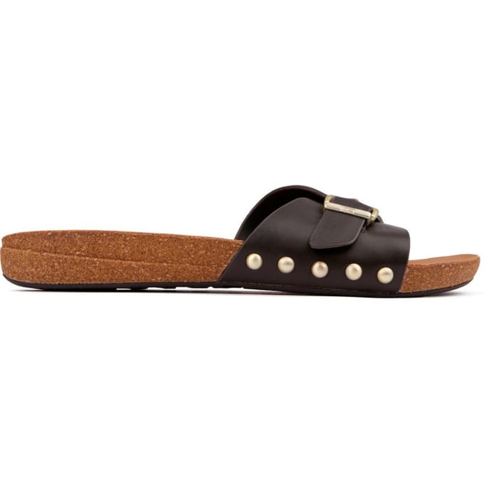 FitFlop Iqushion adjustable buckle leather slides