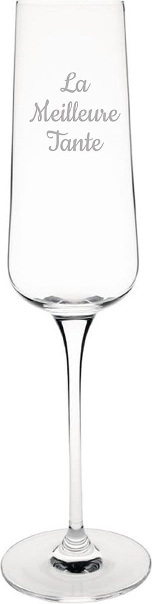 Champagneglas gegraveerd - 27cl - La Meilleure Tante