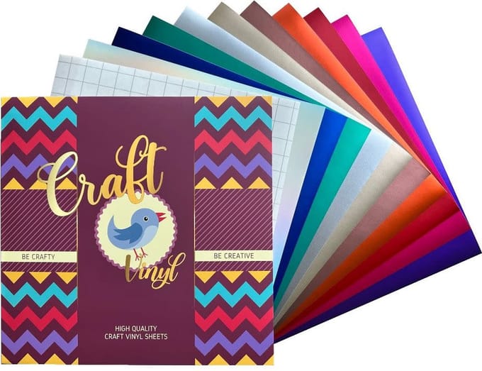 Vinyl Folie set - Superior Matte Chrome (Cricut, Silhouette & LOKLiK Compatible, Stickers & DIY)