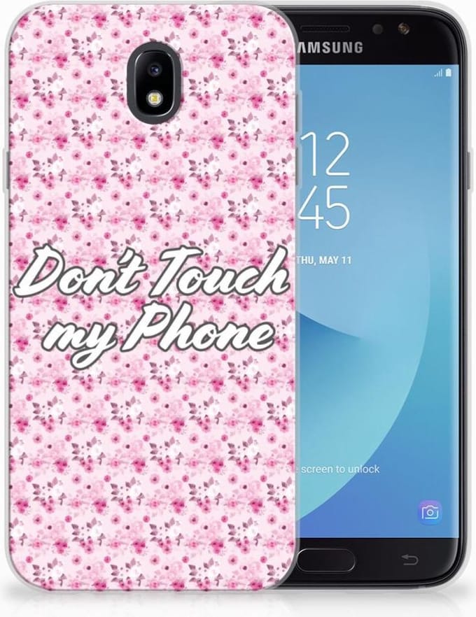 Samsung Galaxy J7 2017 | J7 Pro Silicone-hoesje Flowers Pink DTMP