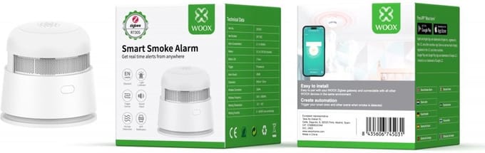 Rookmelder met sensor| WOOX R7305