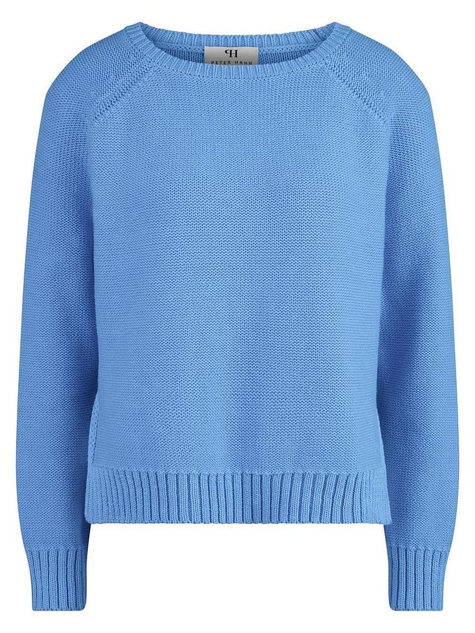 Trui ronde hals Van Peter Hahn blauw