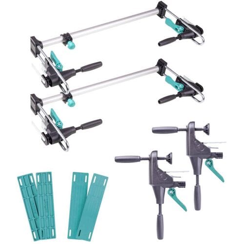 wolfcraft - Deurkozijn montageset "PRO" De complete set voor het monteren van deuren en kozijnen - 3676000