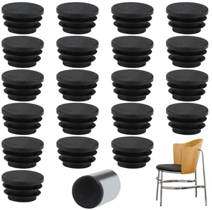 Solidchoice - Set van 20 Ronde Eindkappen voor Diverse Pijpen en Profielen