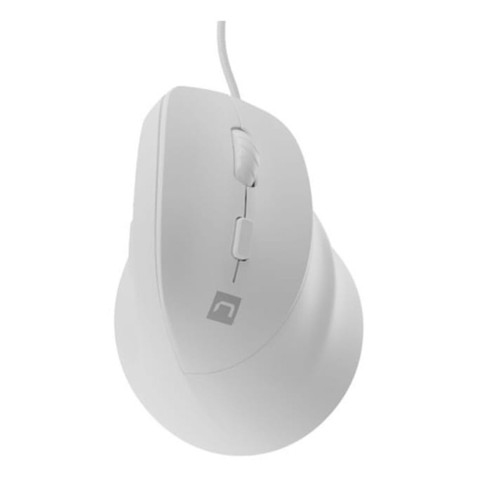 Natec CRAKE 2 PRO - vertical mouse - USB - white - Vertical mouse - Optisch - 6 knoppen - Wit