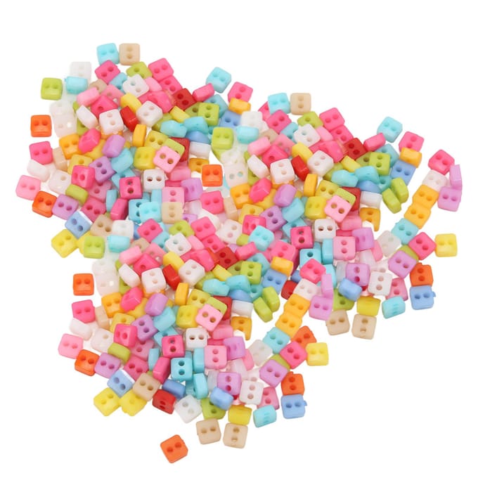 500 stuks Naaiknopen Plastic Hars Waterdicht Duurzaam Kleding Accessoires voor DecoratieVierkant