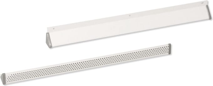 Nedco Ventilatiekapje 370x30mm - aluminium - wit