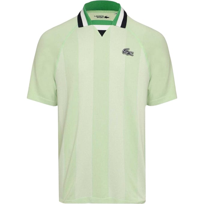 Lacoste Heren Logo Collared Raglan Poloshirt (Groen)