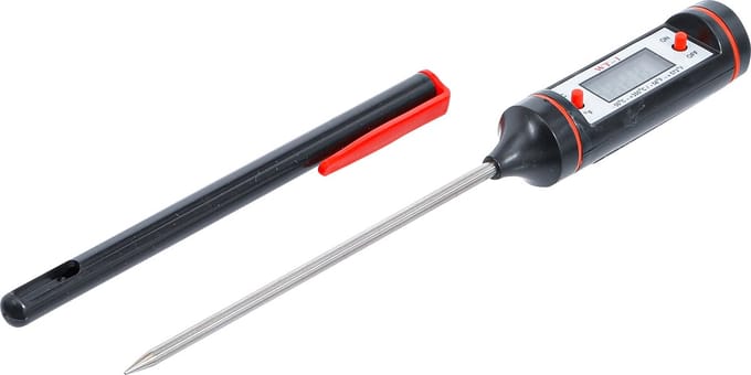 BGS Digitale thermometer met roestvrij stalen meetsonde