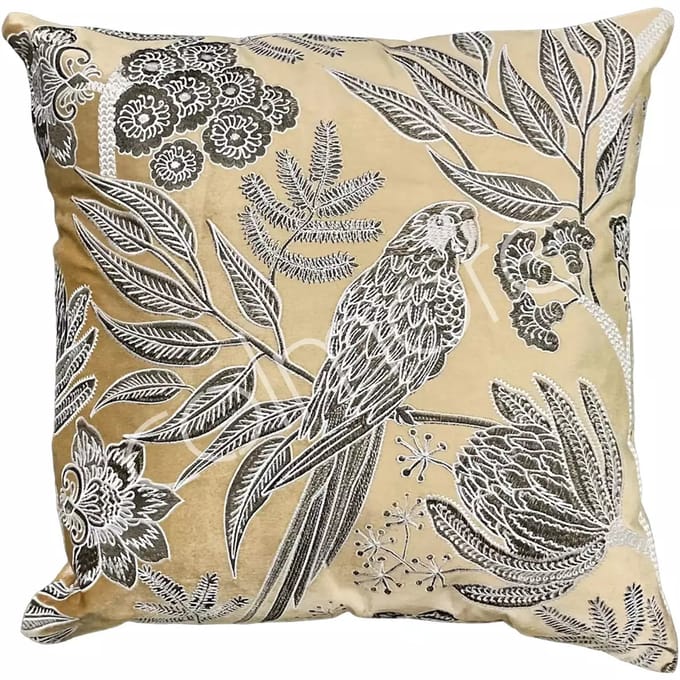 Colmore by Diga Kussen-Bird natural velvet-50x50cm