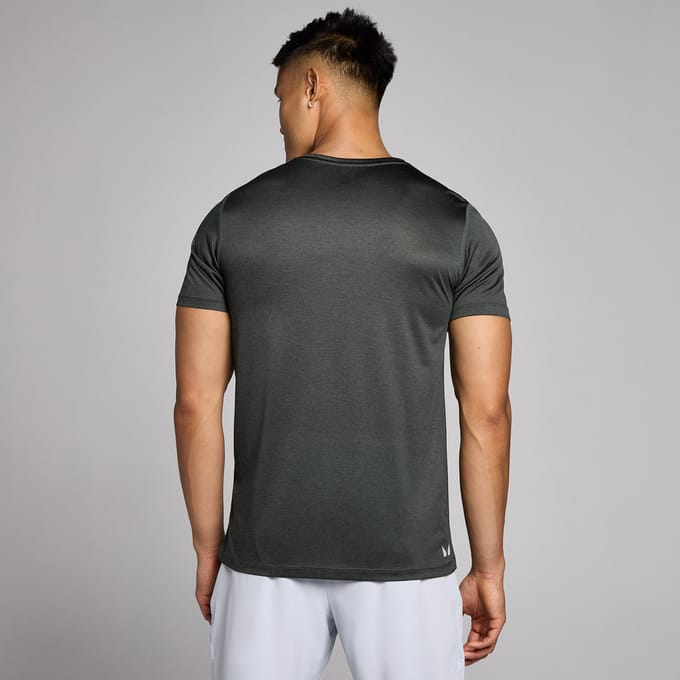 MP Tempo gemêleerd T-shirt voor heren - Verwassen zwart - S