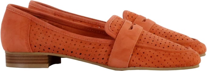 Lage leren mocassin van Joude