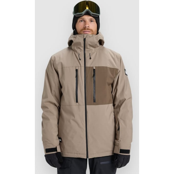 Quiksilver Sycamore Solid 20k Jas Beige S Man