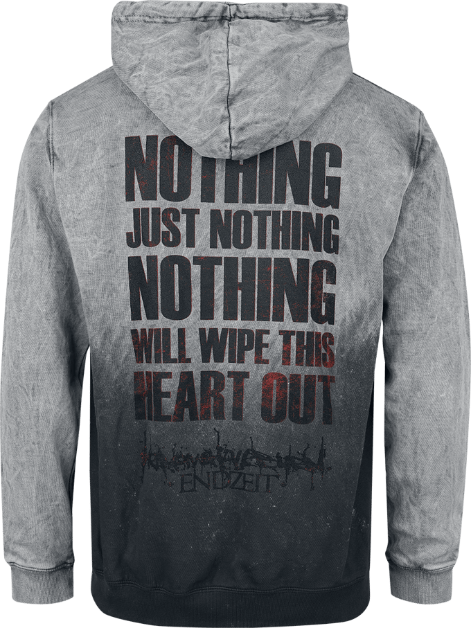 Heaven Shall Burn Trui met capuchon - Endzeit - S tot M - voor Mannen - grijs