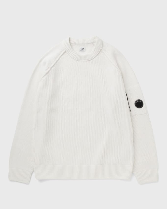 CHENILLE COTTON CREWNECK LENS SWEATER