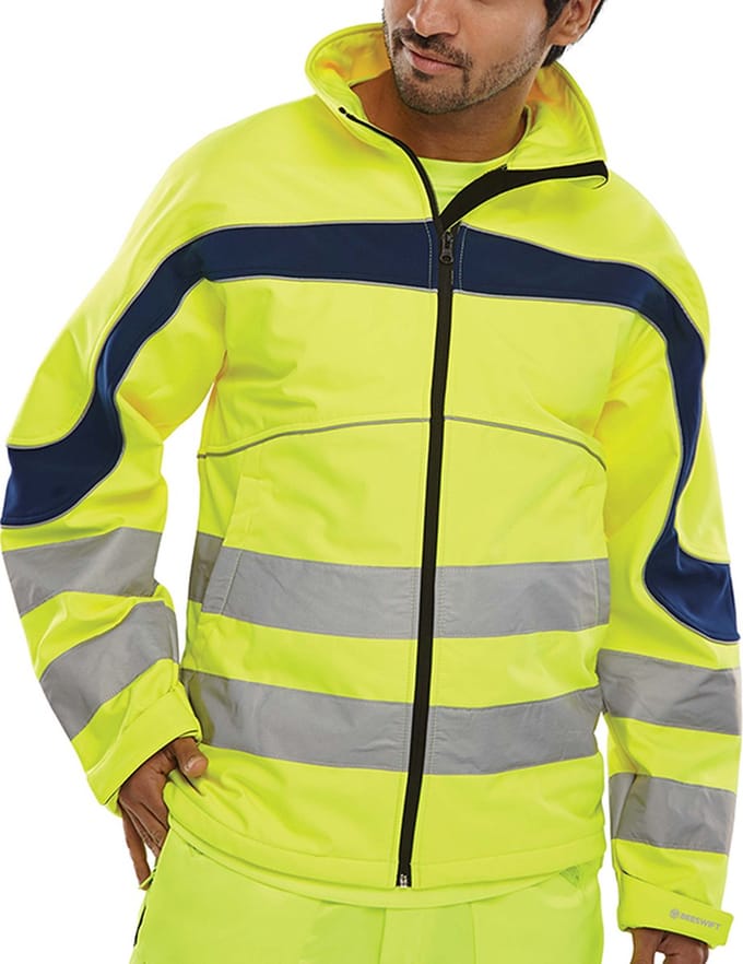 Beeswift ETON Softshell Jas - Geel - Maat S
