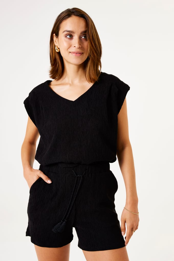 GARCIA Dames Effen Shorts Zwart