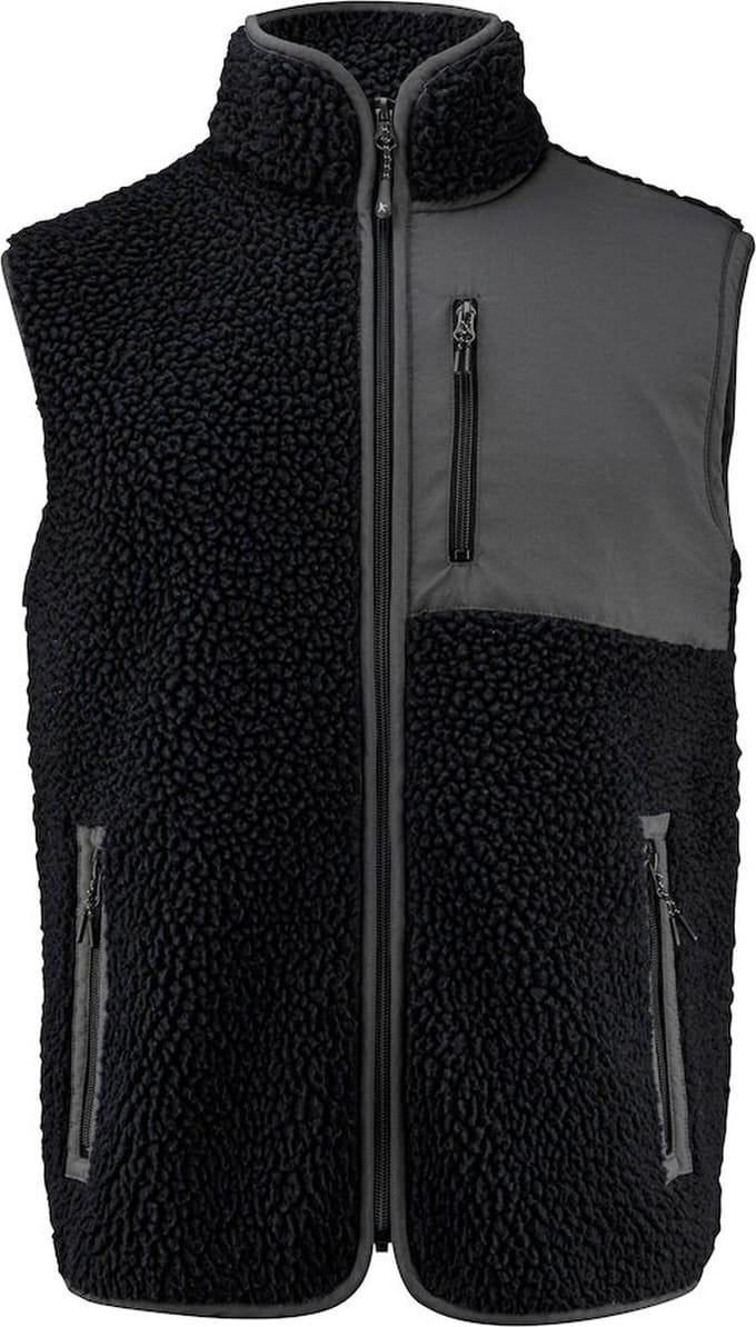 James Harvest KINGSLEY VEST 2111501 - Zwart - M