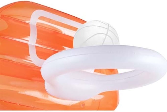Sunnylife - Inflatable Games Basketbalset Mega Neon - Kunststof - Roze -