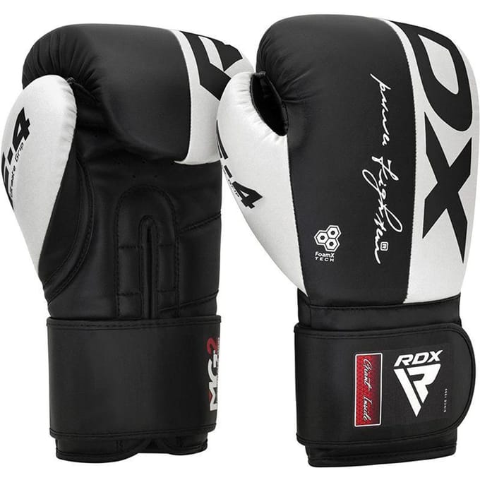 RDX Rex F4 Bokshandschoenen - Boxing gloves - Wit , Zwart - 14 OZ