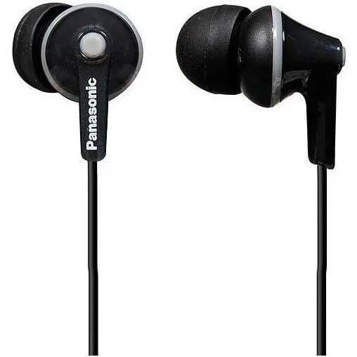 Panasonic RP-HJE125E Mobiele telefoon In Ear oordopjes Kabel Stereo Zwart